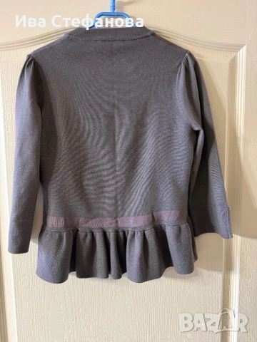 Елегантно ново сиво марково сако жилетка вълна полиамид  пеплум кардиган от Karen Millen , снимка 6 - Сака - 48223259