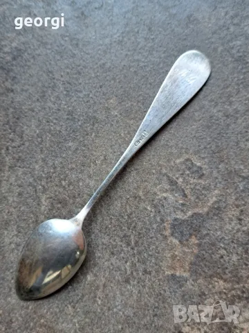 гравирaна немска сребърна лъжичка антика, снимка 6 - Други ценни предмети - 47590568