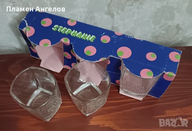 Стъклени чаши-рекламни Savoy Club, снимка 4 - Чаши - 51185858