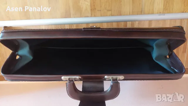 Ретро лекарска кожена чанта 50/37см, снимка 4 - Антикварни и старинни предмети - 39548251