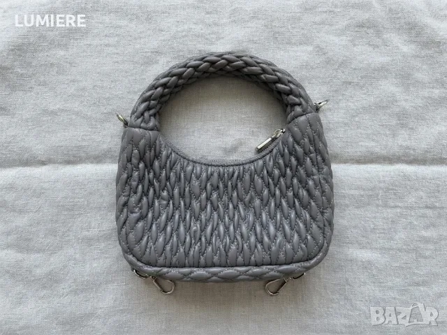 H&M малка сиво-кафява чанта