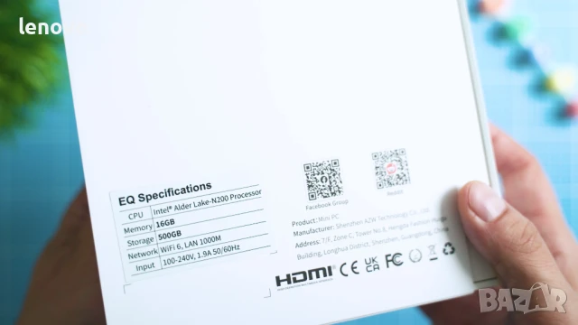 Beelink EQ13 мини компютър (Intel N200, 16GB RAM, 500GB SSD), снимка 2 - За дома - 50985697