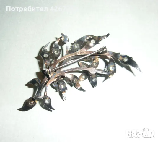 Антикварна сребърна брошка , снимка 11 - Антикварни и старинни предмети - 49262002