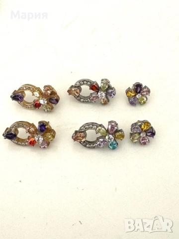 3 чифта сребърни (925) обеци модел Булгари “Bvlgari“