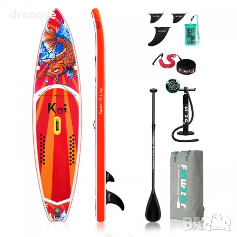 Надуваем падъл борд Funwater KOI 11'6 SUP, снимка 4 - Екипировка - 35239336