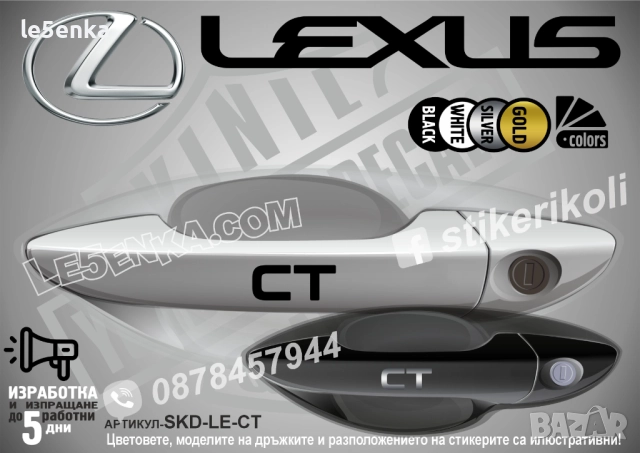 Lexus CT стикери дръжки SKD-LE-CT