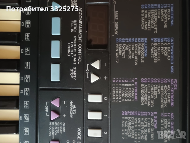 Синтезатор/йоника yamaha psr310, снимка 5 - Синтезатори - 52376732