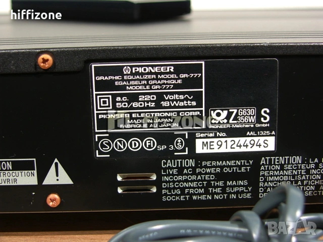 Еквалайзер Pioneer gr-777 /2, снимка 9 - Еквалайзери - 54282591