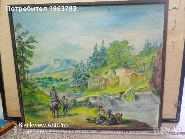 Стара картина-масло., снимка 7 - Картини - 50946999