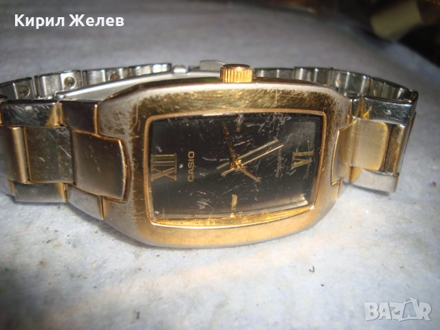 CASIO - МАРКОВ КВАРЦОВ ЯПОНСКИ ПОЗЛАТЕН ЧАСОВНИК с ОРИГИНАЛНА СТОМАНЕНА НЕРЪЖДАЕМА ВЕРИЖКА 27359, снимка 14 - Мъжки - 36694770