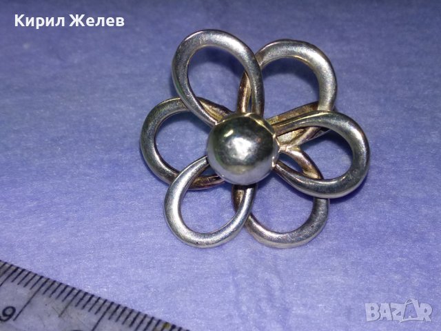 ПРЕКРАСЕН СРЕБЪРЕН ВИНТИДЖ АРТ ПРЪСТЕН ЦВЕТЕ СРЕБРО 925 РЕГУЛИРУЕМ МОДЕЛ АЖУРНА РЪЧНАизработка 40614, снимка 14 - Пръстени - 42614146