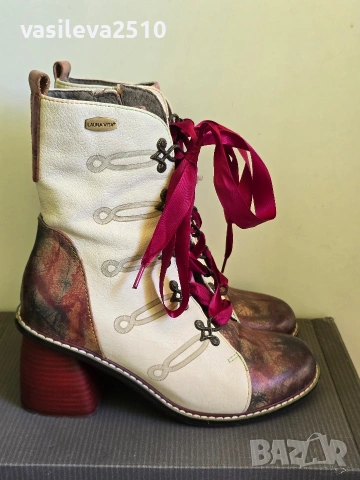 Laura Vita дамски оригинални боти от естествена кожа , снимка 9 - Дамски боти - 53892233