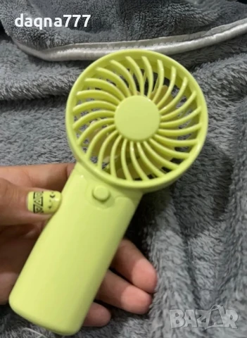 Мини преносим вентилатор на батерии, снимка 11 - Други стоки за дома - 50786621