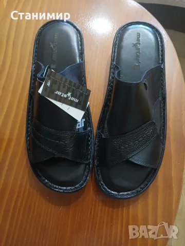 Продавом мъжки кожени чехли, снимка 5 - Мъжки чехли - 56129781
