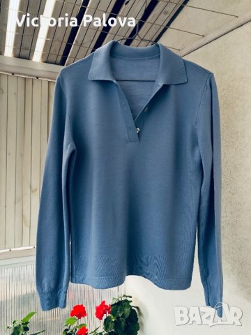 Скъпа блуза PETER HAHN,100%нежен меринос, снимка 6 - Блузи с дълъг ръкав и пуловери - 31459275