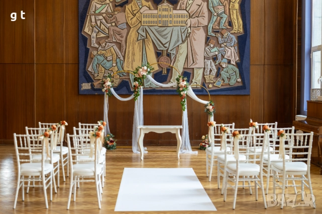 Украса, изкуствени цветя, сватба, юбилей, кръщене