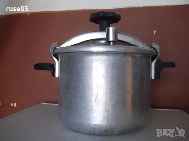 Тенджера под налягане "Минутка - 6 литра" съветска, снимка 7 - Съдове за готвене - 51800963