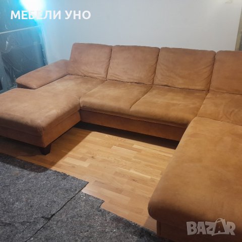 Диван кафяв П-образен с ракла. Става на огромно легло !, снимка 7 - Дивани и мека мебел - 42545835