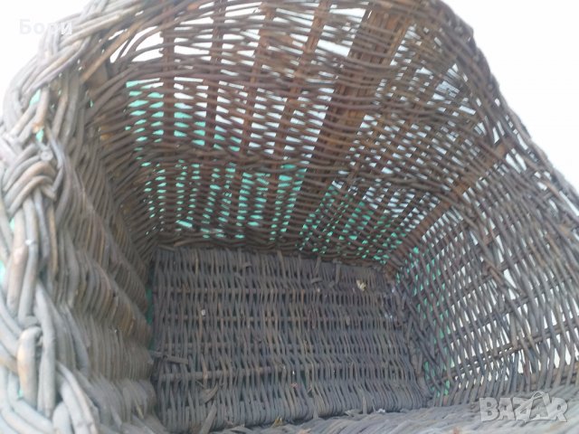 Голяма плетена кошница, снимка 5 - Градински мебели, декорация  - 30238309