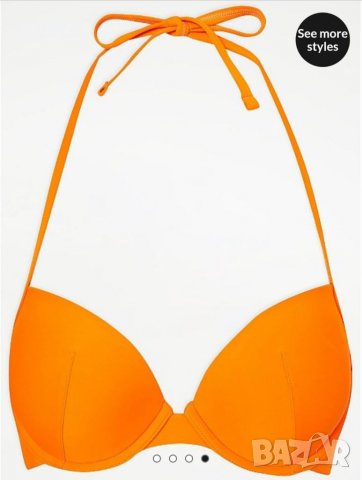 НОВО Оранжев бански горнище  модел 1, снимка 2 - Бански костюми - 37330604