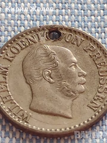 Сребърна монета 1 грошен 1870г. Вилхелм първи Клеве Прусия 61681, снимка 7 - Нумизматика и бонистика - 42887143
