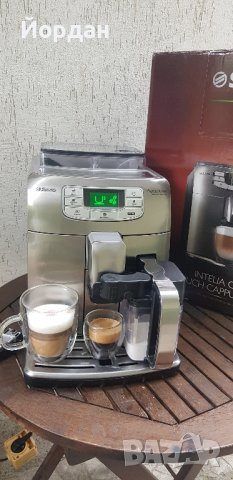 Каферобот Saeco Intelia EVO One Touch Cappuccino Inox. Обслужен изцяло, снимка 10 - Кафемашини - 42180849