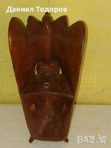 Стара Дървена Маска, Дърворезба - Орел и Дракон, снимка 13 - Антикварни и старинни предмети - 54236116