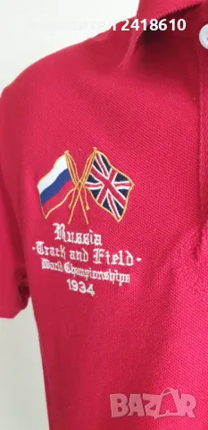 POLO Ralph Lauren Russia Limited Pique Cotton Custom Fit Mens Size M ОРИГИНАЛ! Мъжка Тениска!, снимка 7 - Тениски - 49796271