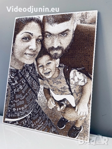 Гравирана снимка- картина, снимка 3 - Сувенири от дърво - 48218929