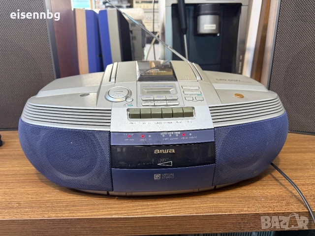 AIWA CSD-ED37 Преносим касетофон, рекордер, CD радио, голям бумбокс, снимка 2 - Радиокасетофони, транзистори - 52417817