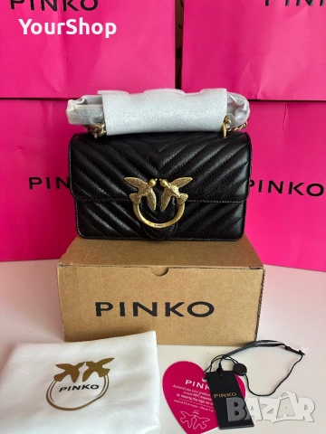 PINKO Small Chevron Love Bag One – оригинална чанта | НОВА