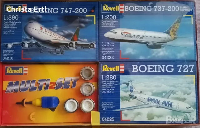 Revell 04210 Multi-Set Самолети Boeing 747 / 737 / 727 – НОВ и фабрично опакован