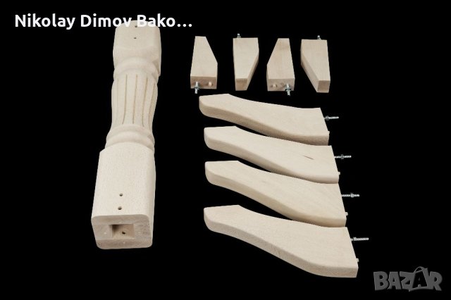 Дървена основа за маса / Крак за маса от бук / стругован крак, снимка 4 - Маси - 31999037