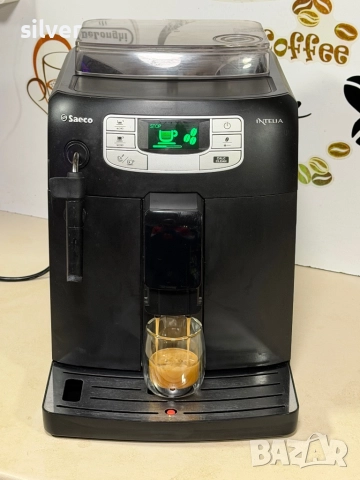 Кафемашина кафе автомат Saeco intelia с гаранция, снимка 5 - Кафемашини - 52183297