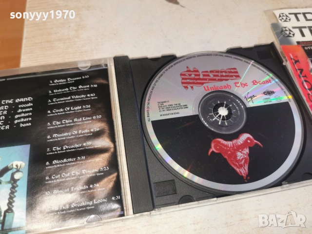 SAXON CD 0202261320, снимка 14 - CD дискове - 53321815