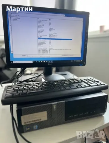 Dell 7010 I5 + 14gb Ram + 17” Монитор настолен компютър, снимка 1