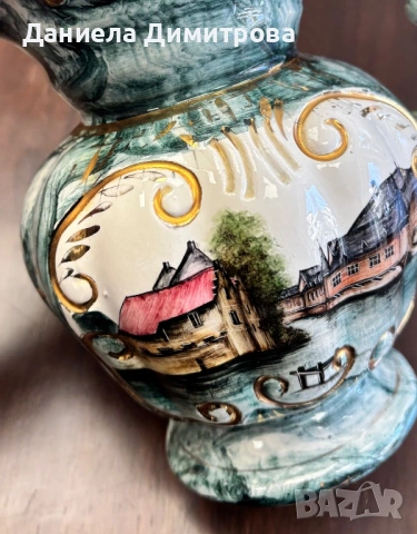 Керамична кана, Н. В. Belgium, снимка 5 - Антикварни и старинни предмети - 54288453