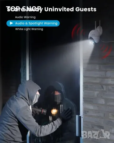 Висококачествена въртяща се камера ZS-GQ2 от IeGeek, снимка 6 - IP камери - 49105482