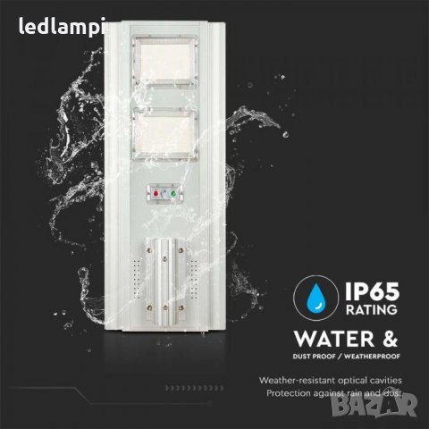 Соларно LED Улично Тяло 33W Сензор Дистанционно IP65, снимка 2 - Соларни лампи - 38093396