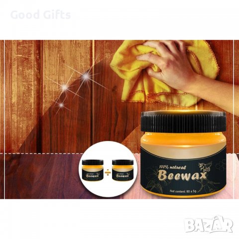 1+1 ОФЕРТА Пчелен восък за дърво BEESWAX, снимка 6 - Препарати за почистване - 38082547