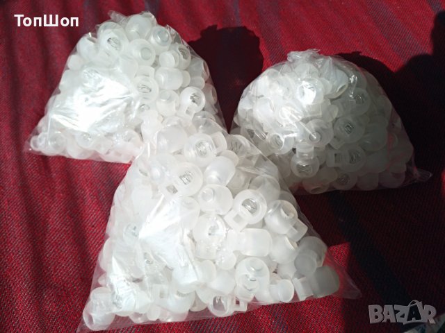 100бр. Пластмасови стопери за дрехи , мартеници, снимка 2 - Друго - 39738315