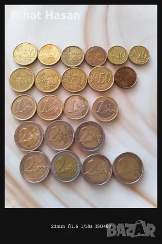 Евро монети €2,€1,€50