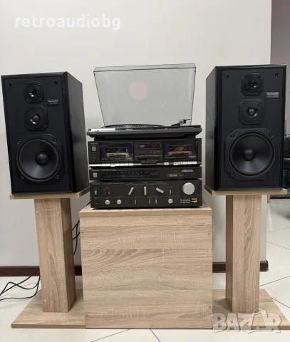 🔊Ретро аудио система - сет TECHNICS - усилвател, двукасетъчен дек, тунер и грамофон + опция колони🔊, снимка 5 - Аудиосистеми - 56091538