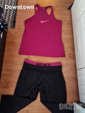 NIKE dry fit комплект#екип от 3/4 панталон-потур и потник, снимка 1 - Спортни екипи - 34188341