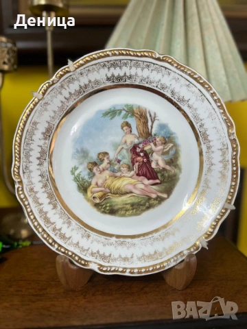 Schumann 1918-1929 Рядко срещана столетница Ръчно рисувана и напълно здрава🥰 , снимка 2 - Пана - 53050673