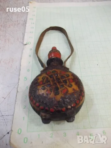 Бъклица сувенирна пирографирана от соца, снимка 2 - Други ценни предмети - 47499347