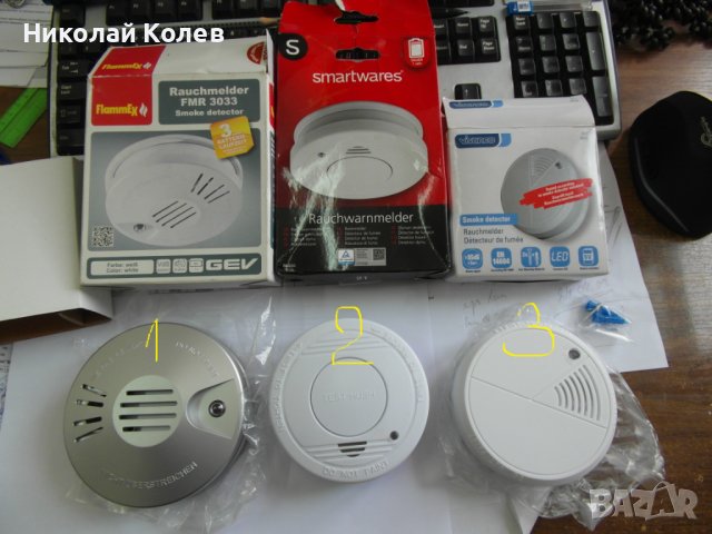 Димни детектори- аларми, снимка 1 - Друга електроника - 37022527