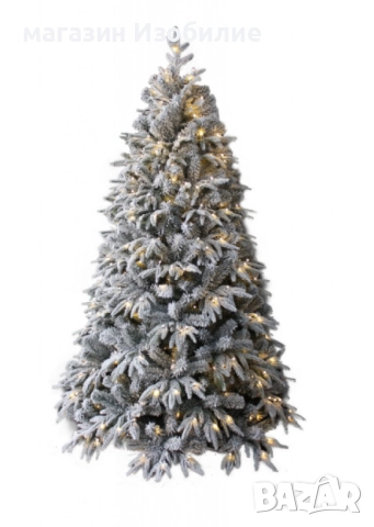 Коледна елха с вградени лампички по връхчетата, снимка 2 - Декорация за дома - 52315195