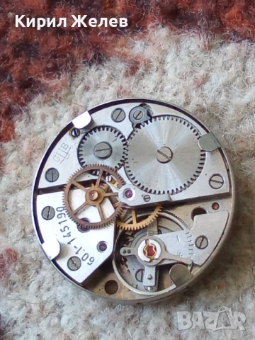 Механизъм с циферблат от стар ръчен часовник 40907, снимка 7 - Мъжки - 52253858