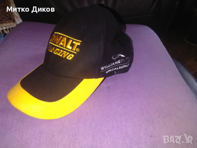 DeWalt Racing Williams F-1 team official supprlier -бейзболна шапка Формула 1 регулируема нова
